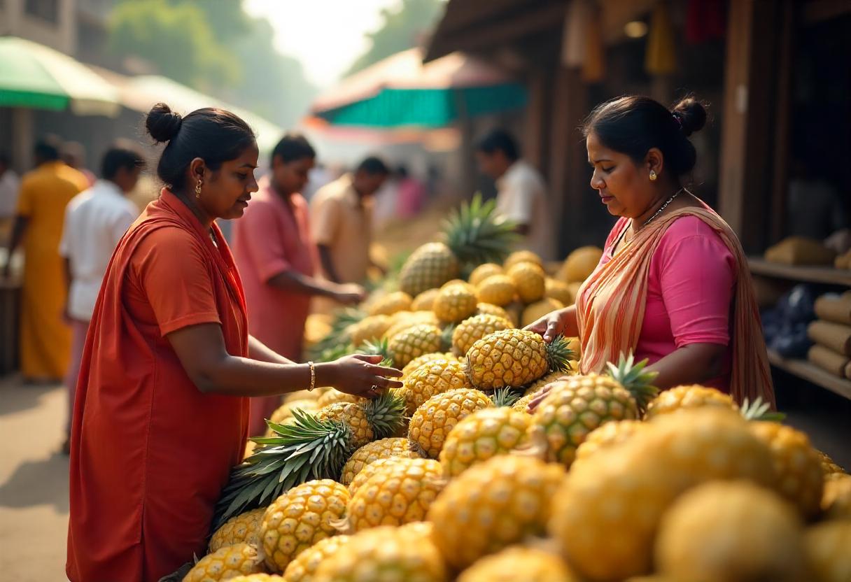  കുത്തനെ ഇടിഞ്ഞ് പൈനാപ്പിൾ വില