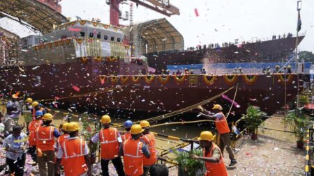 Indian Navy anti-submarine ship