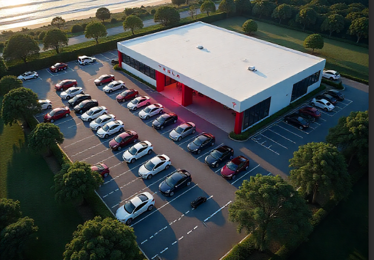  Tesla opens showroom in Delhi