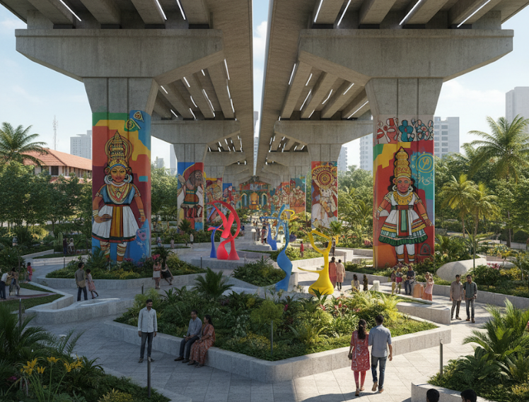 Trivandrum flyover beautification project