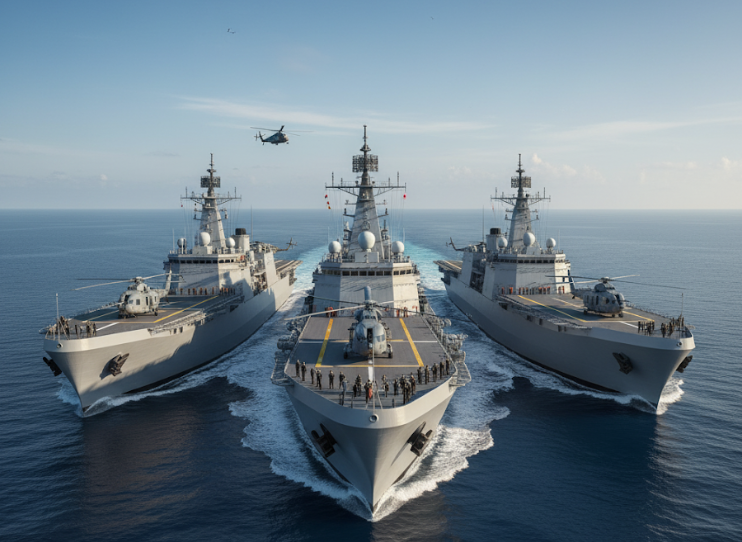 Indian Navy indigenous amphibious warships
