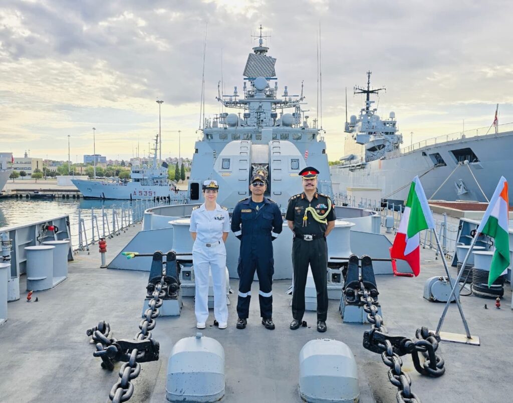 indian navy ship trikand italy visit