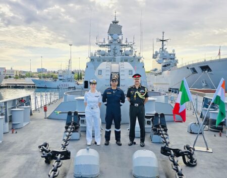 indian navy ship trikand italy visit