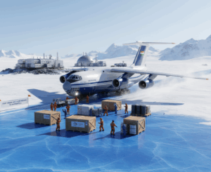 india antarctica mission russian plane