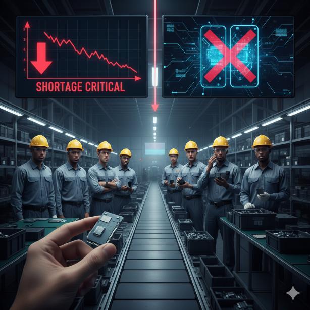 Smartphone price hike memory chip shortage