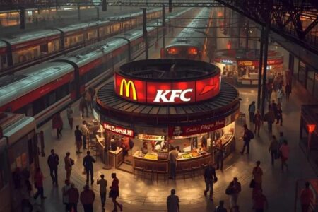 KFC in Railway Stations