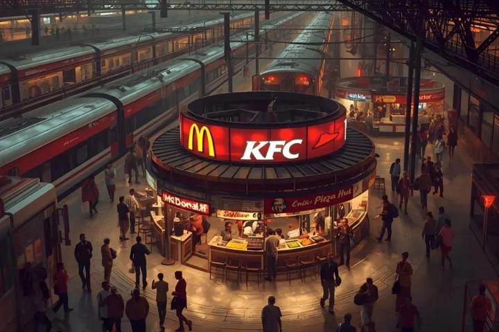KFC in Railway Stations