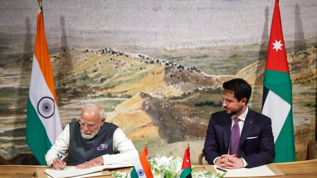 PM Modi Jordan Visit West Asia Peace