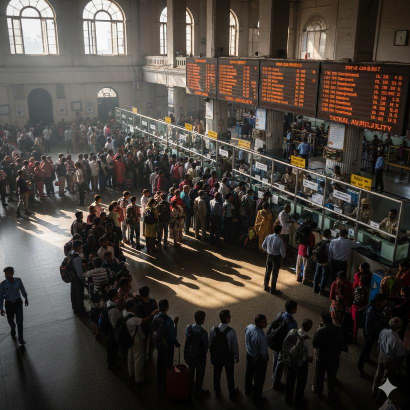 Indian Railways Tatkal OTP Window Tickets