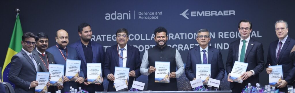 Adani Embraer aircraft manufacturing India