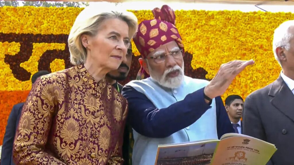 Ursula von der Leyen Republic Day attire