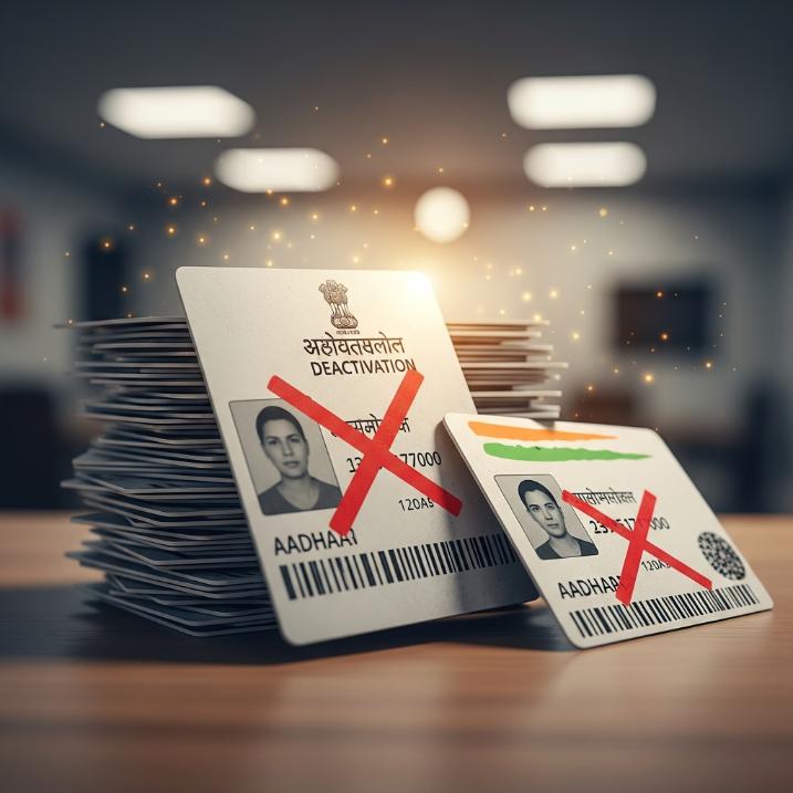 Aadhaar cards deactivated by UIDAI