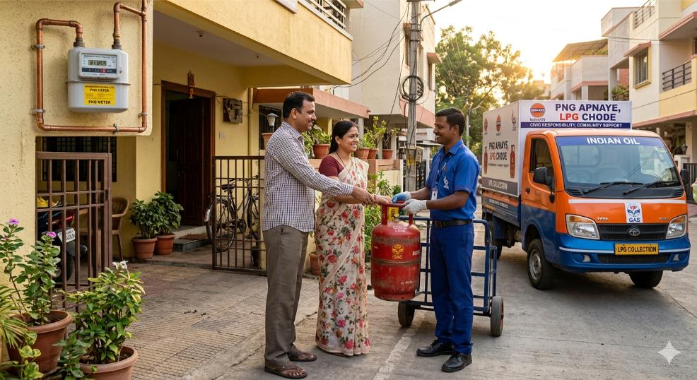 LPG connection surrender for PNG users