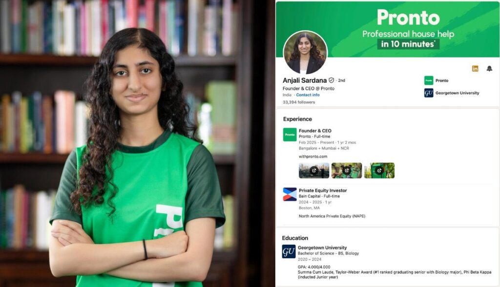 Anjali Sardana Pronto Startup Success Story