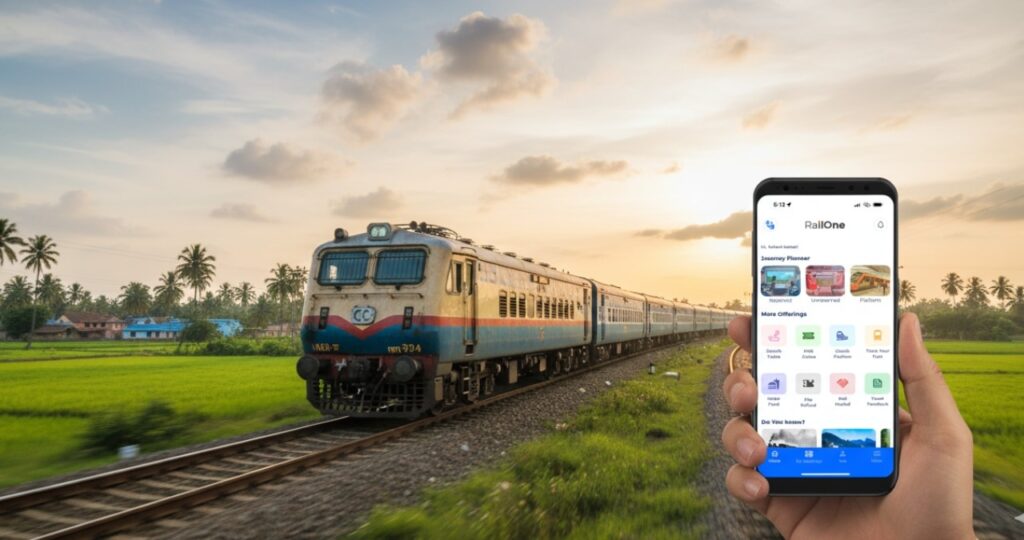 RailOne App Bharat Taxi Integration