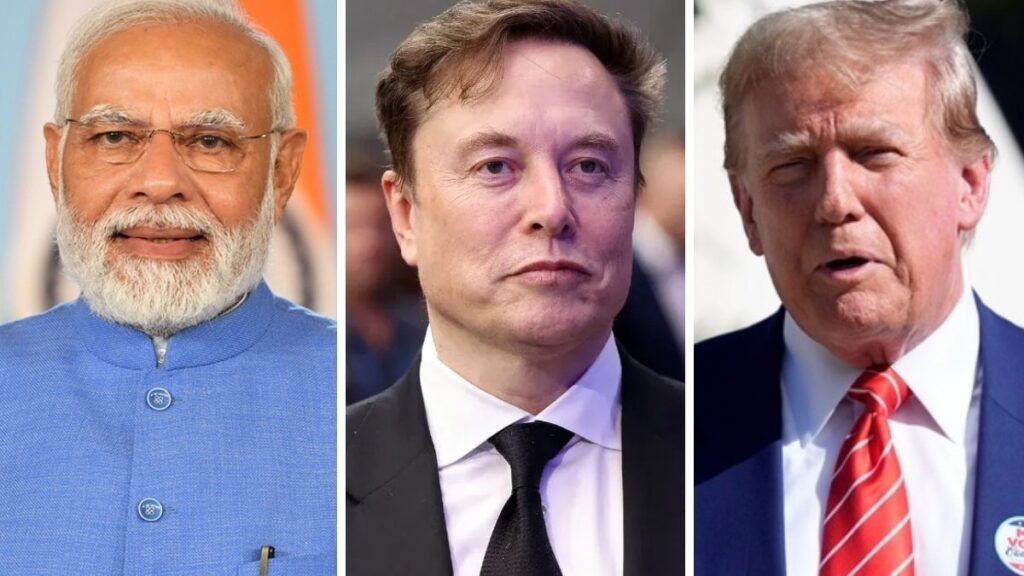 elon musk joins modi trump call
