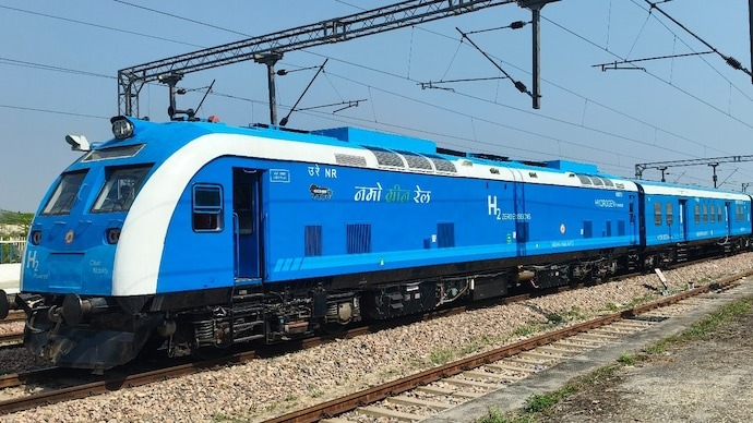 India's first hydrogen train trial