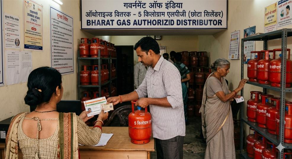 5kg LPG cylinder without address proof