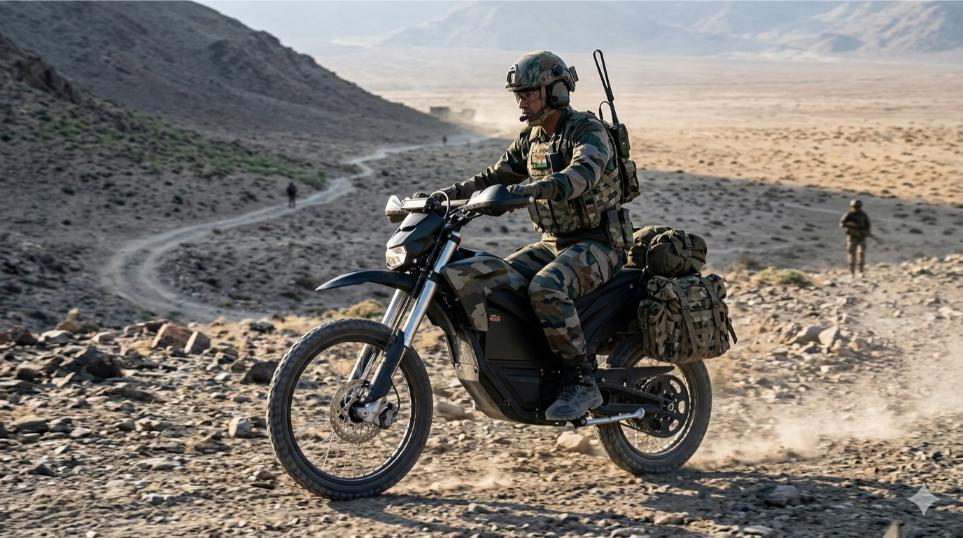 Indian Army Silent Scout electric bikes