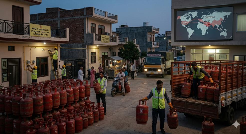 India 5-kg LPG cylinder supply and PNG rollout