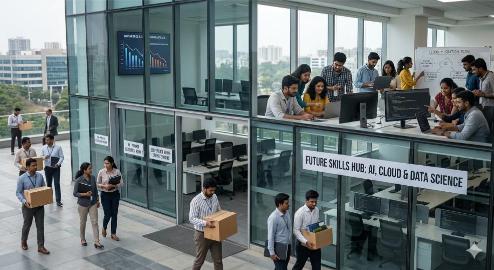 TCS workforce restructuring and job cuts