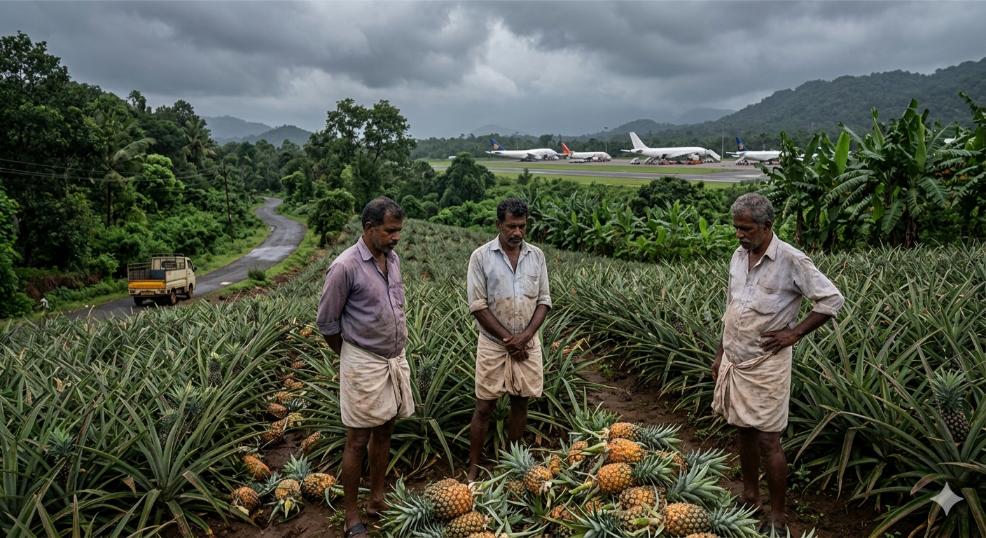 Kerala pineapple price drop