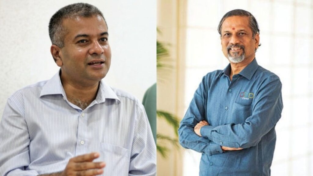 Raju Narayana Swamy and Sridhar Vembu IIT Classmates