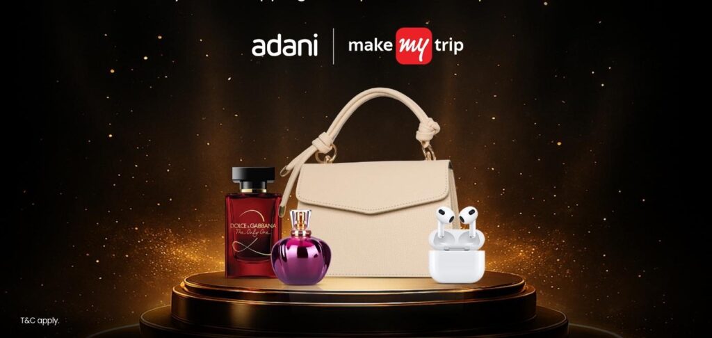 Adani Airports MakeMyTrip Duty Free Partnership