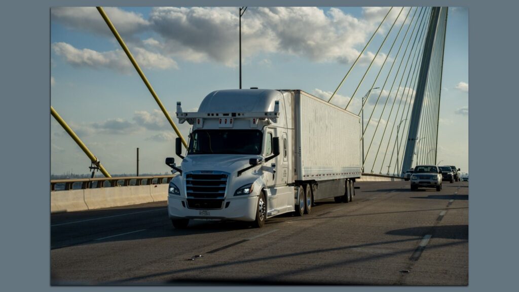 Bot Auto Driverless Truck Delivery