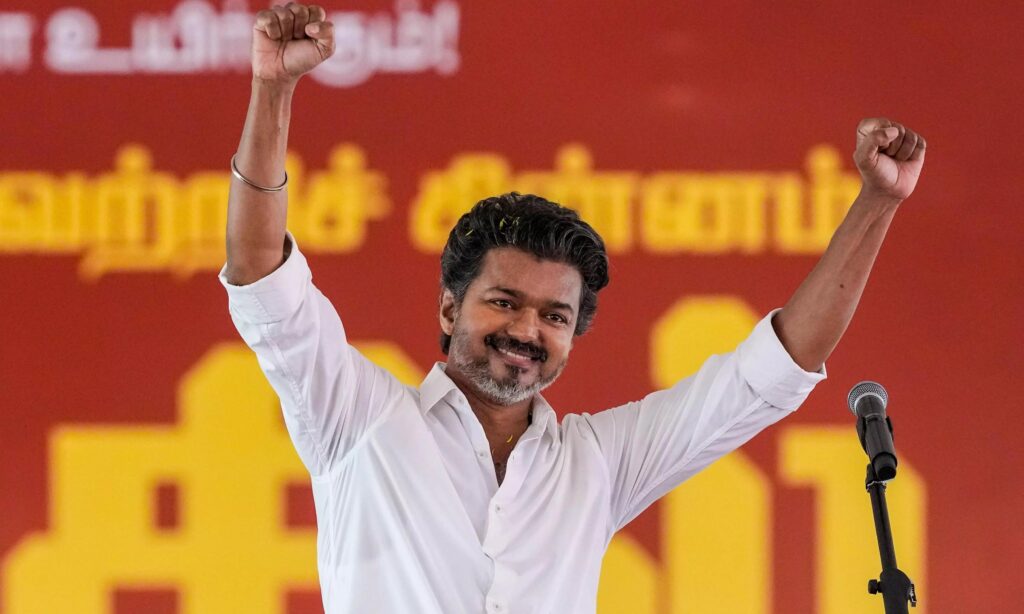 Vijay TVK leading in Tamil Nadu Assembly Election results