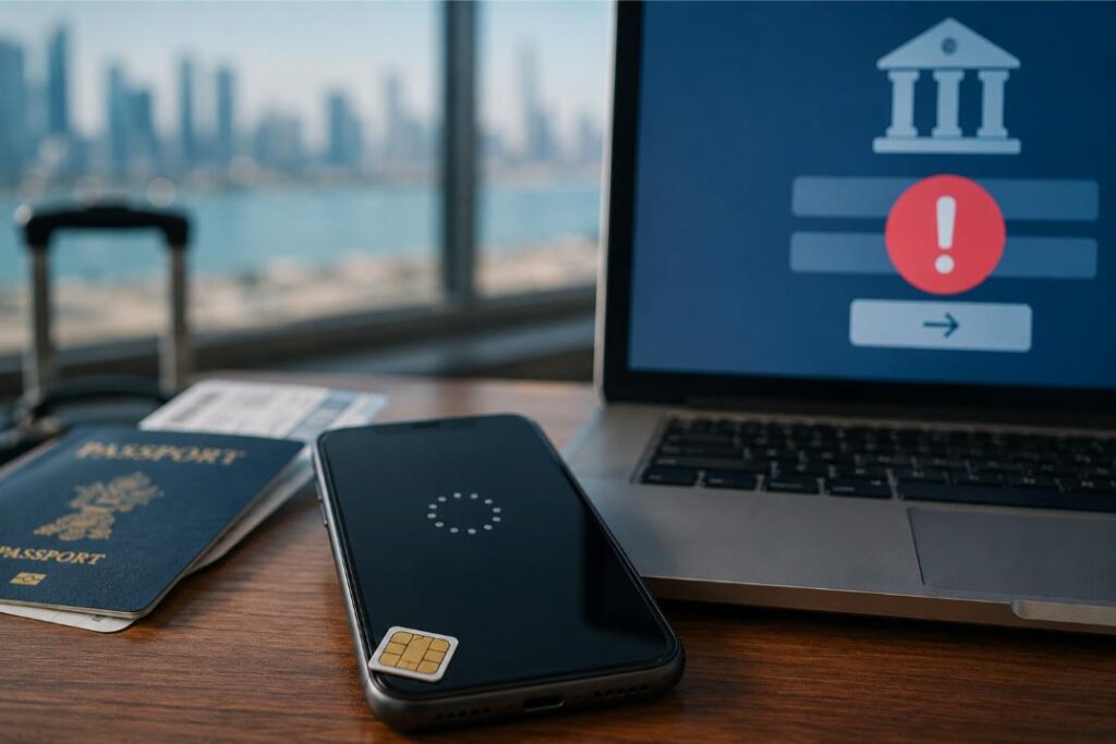 Using Indian SIM card abroad for NRI banking