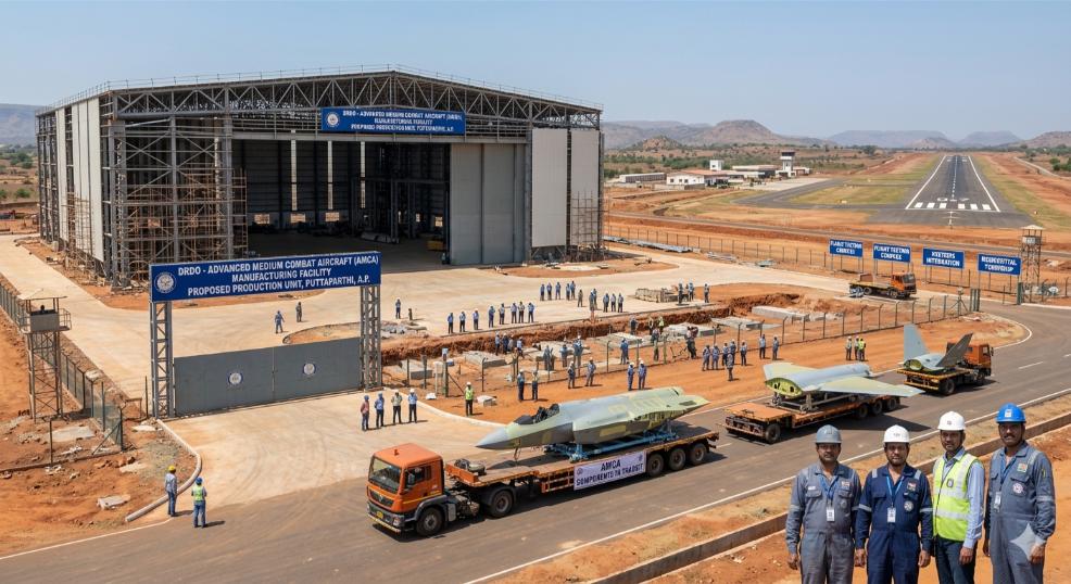 India's AMCA stealth fighter manufacturing in Andhra Pradesh
