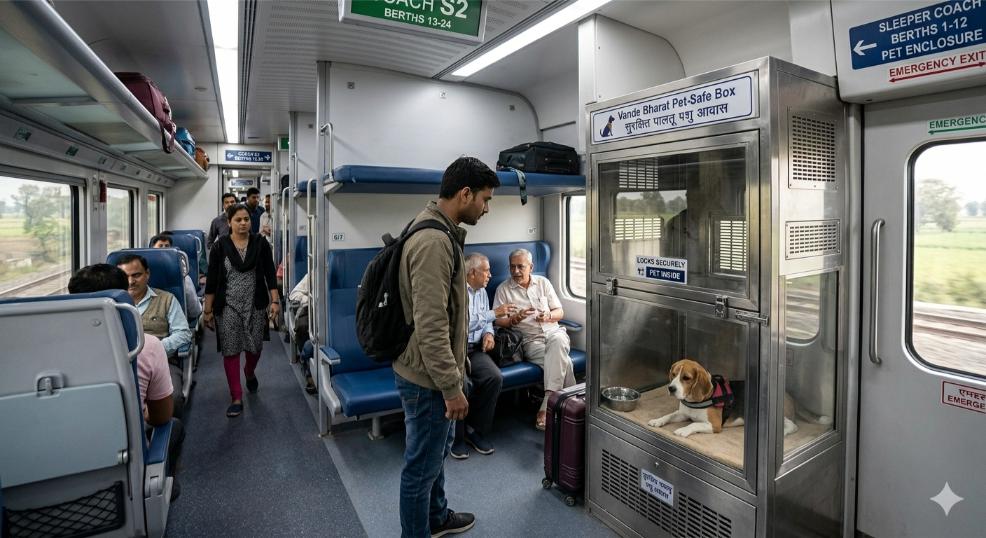 Vande Bharat Pet Box Booking Facility
