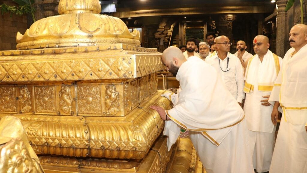 Anant Ambani Tirupati temple visit