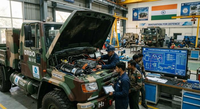 Ashok Leyland hydrogen trucks Indian Army