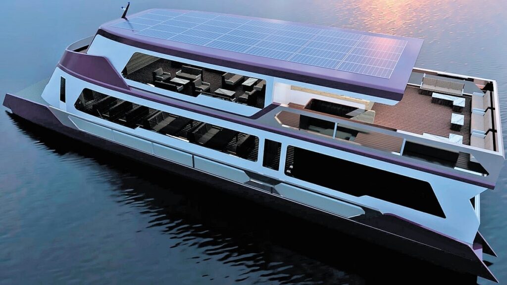 Navalt solar electric boat Canada export