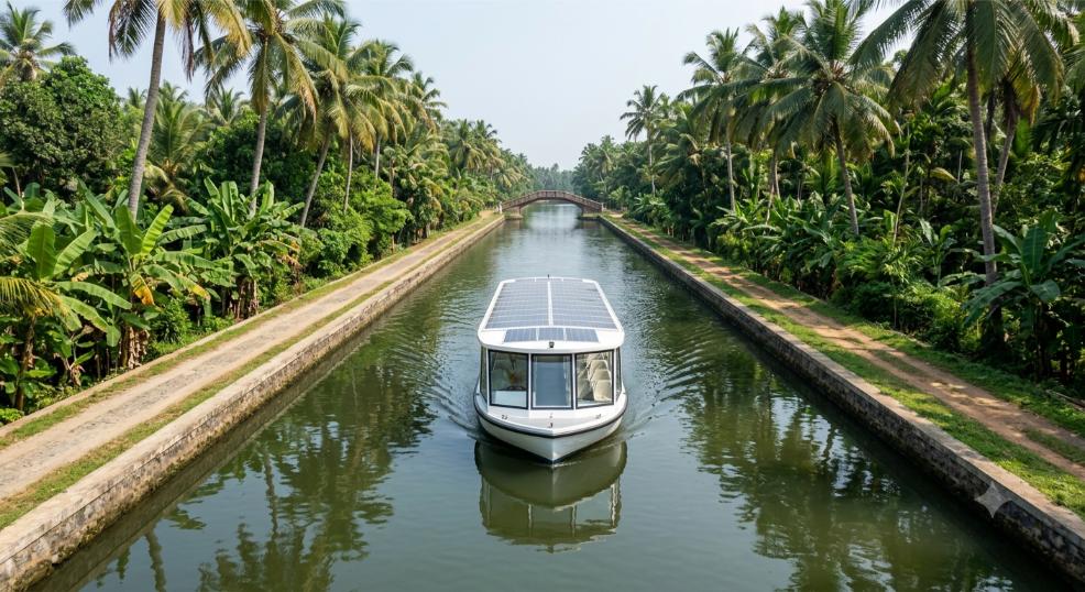 Parvathy Puthanar electric boat service