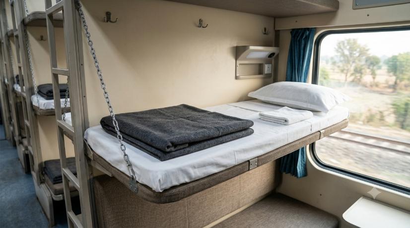 Indian Railways AC Coach Two Bedsheets Reason
