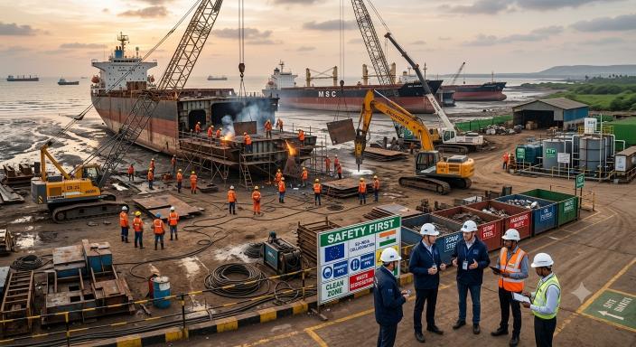 India ship recycling target EU partnership