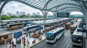 Airport style Bus Ports in Kerala