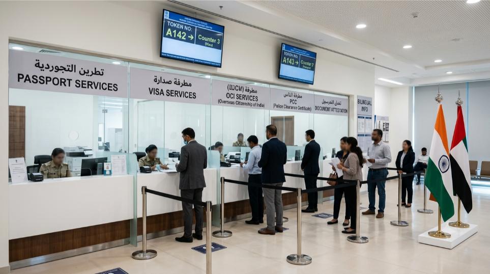 UAE Indian passport services Alhind contract