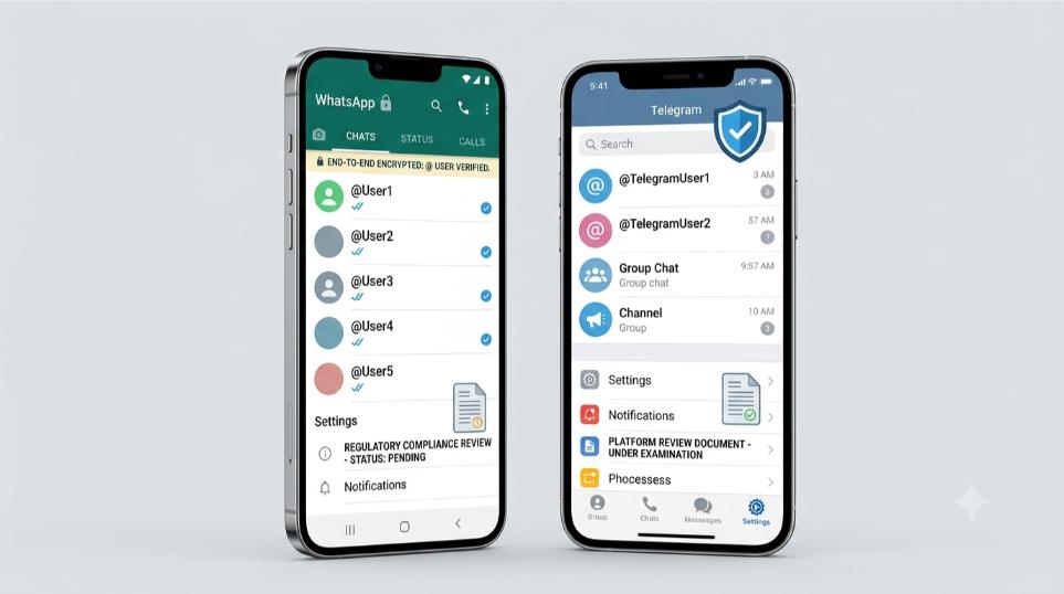 WhatsApp Telegram username feature central government