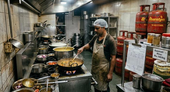 commercial LPG price cut restaurant food prices