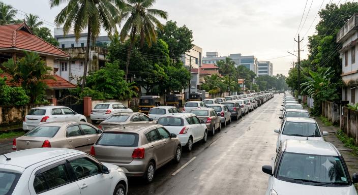 Online taxi strike Kerala Uber