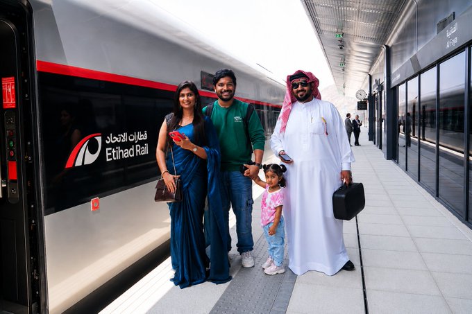 Etihad Rail UAE passenger train launch
