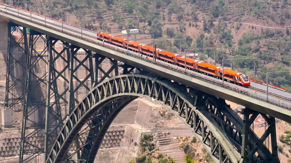 Vande Bharat Chenab Bridge Speed Test