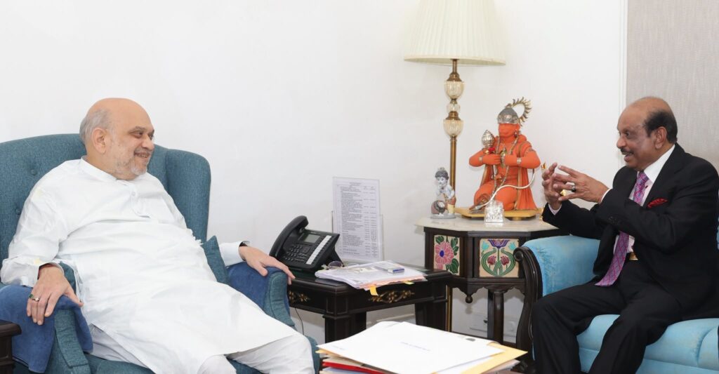 MA Yusuff Ali meets Amit Shah