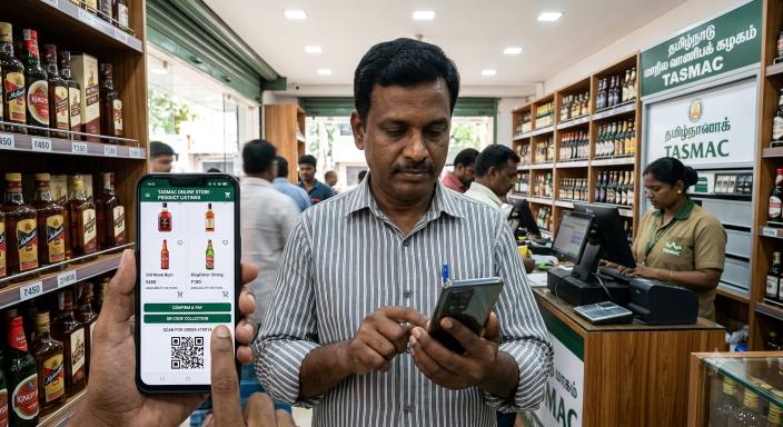 TASMAC online liquor booking Tamil Nadu