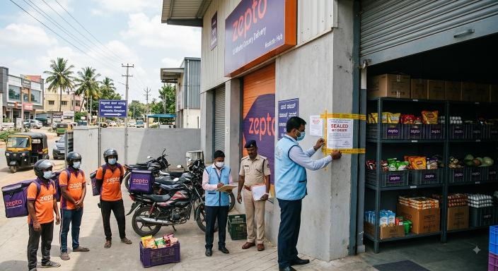 Zepto Warehouse Sealed Fine Bengaluru
