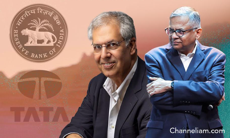 Noel Tata and N Chandrasekaran briefing Government